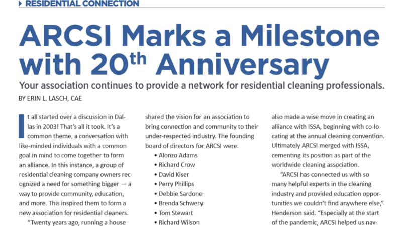 ARCSI Marks a Milestone with 20th Anniversary
